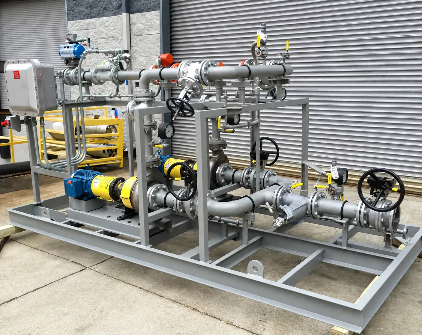 Içamento e montagem de skid de processo farmacêutico e água de injeção WFI em planta fabril